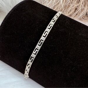 Vintage Silver 925 Geometric Women's Bracelet